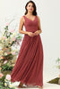 Load image into Gallery viewer, Desert Rose Spaghetti Straps Mermaid Open Back Bridesmaid Dress