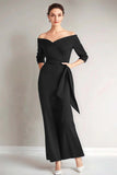 Burgundy Mermaid Strapless Mother of The Bride Dress