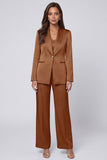 Shawl Lapel Light Blue 2 Piece Women's Suits