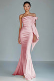 Black Mermaid Ruffled Strapless Long Formal Dress