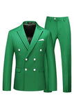 Hot Pink Double Breasted 2 Piece Formal Men Suits