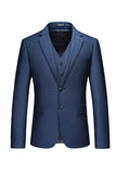 Black Notched Lapel Two Buttons Men's Wedding Suits