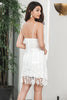 Load image into Gallery viewer, Bodycon Spaghetti Straps Lace Little White Dress