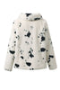 Load image into Gallery viewer, Beige Leopard Printed Faux Fur Short Shearling Coat with Pockets