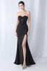 Load image into Gallery viewer, Black Mermaid Sweetheart Long Formal Dress with Slit