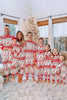 Load image into Gallery viewer, Red Snowflake and Deer Pattern Christmas Fmaily Matching Pajama Set
