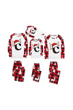 Red and White Christmas Printed Family Matching Pajamas Set