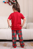 Red Merry Christmas Family Pajama Sets