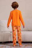 Halloween Orange Pumpkin Family Pajama Set