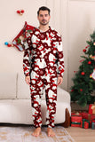 Burgundy Bear Family Pajama Set