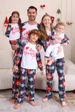 Navy Plaid Long Sleeve Family Matching Pajama Set