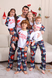 Navy Plaid Long Sleeve Family Matching Pajama Set