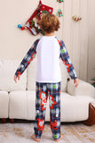 Navy Plaid Long Sleeve Family Matching Pajama Set