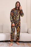 Black Print Halloween Family Matching Pajama Set