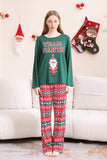 Dark Green Christmas Family Matching Pajamas Set