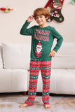 Dark Green Christmas Family Matching Pajamas Set