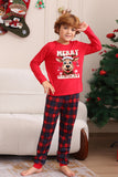 Red Plaid Christmas Family Matching Pajama Set