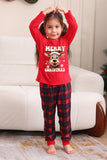 Red Plaid Christmas Family Matching Pajama Set