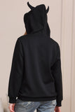 Black Halloween Family Costume Hooded Sweatshirt