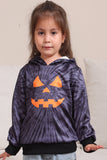 Black Trick or Treat Printed Halloween Family Pajamas Set