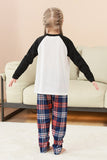 Black and White Plaid Tree Printed Christmas Family Matching Pajamas