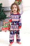 Red Winter Reindeer Printed Christmas Family Matching Pajamas