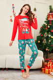 Red Merry Christmas Santa Printed Family Matching Pajamas