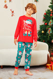 Red Merry Christmas Santa Printed Family Matching Pajamas
