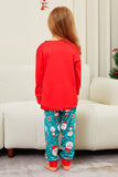 Red Merry Christmas Santa Printed Family Matching Pajamas