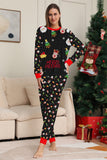 Red Christmas Cozy Printed Long Sleeves Family Matching Pajamas