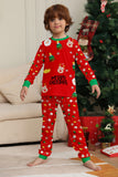 Red Christmas Cozy Printed Long Sleeves Family Matching Pajamas