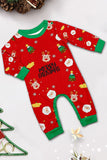 Red Christmas Cozy Printed Long Sleeves Family Matching Pajamas