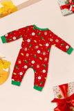 Red Christmas Cozy Printed Long Sleeves Family Matching Pajamas