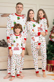 Red Christmas Cozy Printed Long Sleeves Family Matching Pajamas