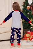 Grey Blue Snowman Printed Christmas Family Matching Pajamas