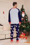 Grey Blue Snowman Printed Christmas Family Matching Pajamas