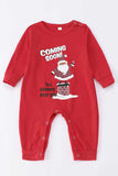 Red Plaid Snowman Print Christmas Family Matching Pajamas Set