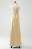 Peacock Sheath V-Neck Backless Wedding Guest Dress with Slit