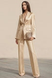 Dusty Rose 2 Pieces Peak Lapel One Button Women Formal Suits
