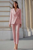 Ivory Peak Lapel 2 Pieces Long Sleeves Women Formal Suits