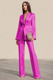Dusty Rose 2 Piece Notched Lapel Work Suits