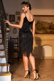 Red Roaring 20s Gatsby Fringed Flapper Dress