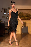 Red Roaring 20s Gatsby Fringed Flapper Dress