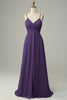 Load image into Gallery viewer, Peacock Spaghetti Straps Sleeveless Bridesmaid Dress