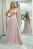 Load image into Gallery viewer, Tulle Sweetheart Light Pink Corset Formal Dress