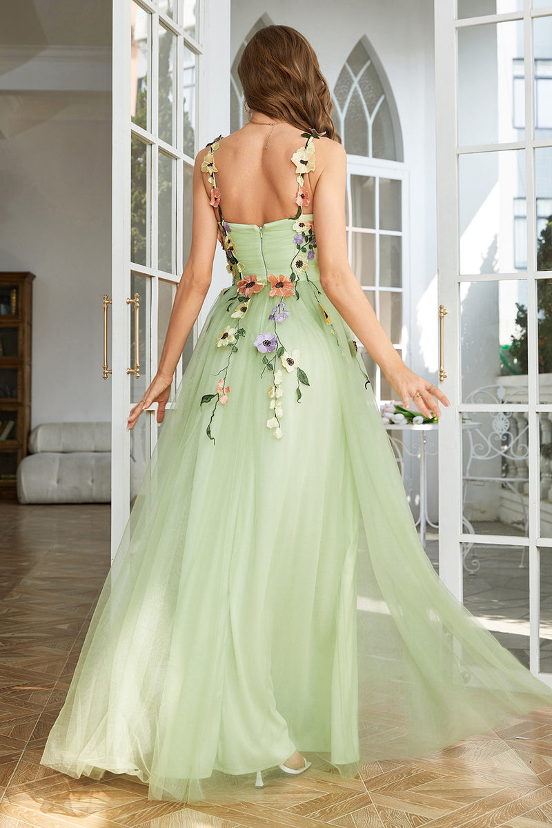 Load image into Gallery viewer, Elegant A Line Champagne Plus Size Formal Dress with Appliques