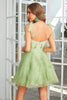 Load image into Gallery viewer, Sweetheart Green A Line Cocktail Party Dress with Beading
