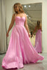 Load image into Gallery viewer, A-Line Spaghetti Straps Corset Pink Formal Dress