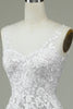 Load image into Gallery viewer, Ivory Tulle Backless Wedding Dress with Lace