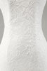 Load image into Gallery viewer, Ivory Mermaid Lace Spaghetti Straps Wedding Dress with Slit